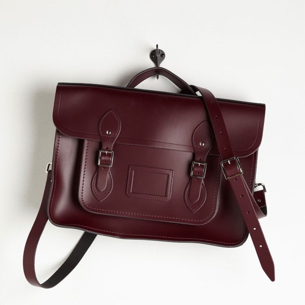 15 inch Cambridge Satchel in Oxblood